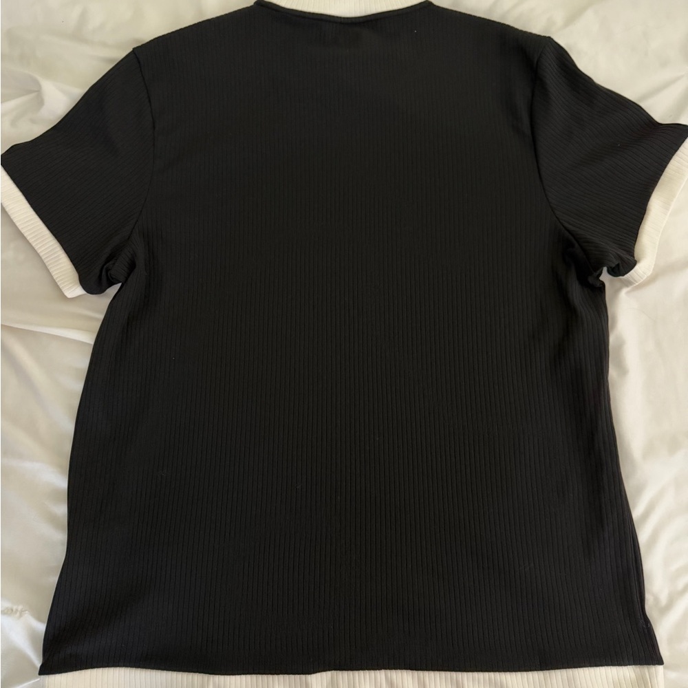 Alfani Ribbed Tee - Picture 3 of 3